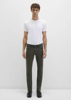 Mavi ake Mavi Black Koyu Yeşil Gabardin Erkek Pantolon 0042290685 - 4