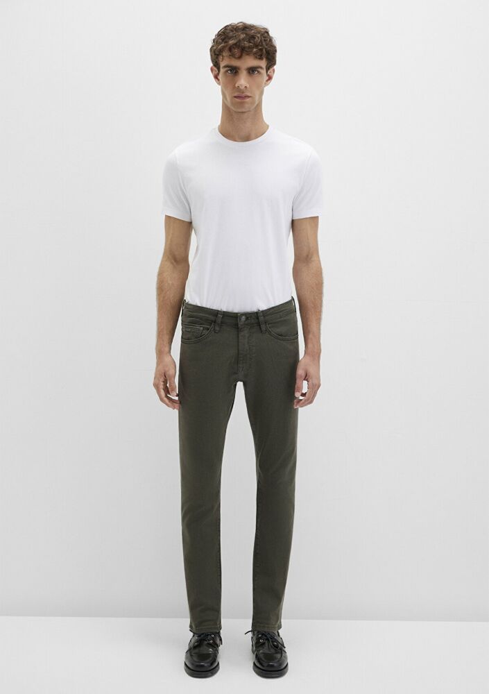 Mavi ake Mavi Black Koyu Yeşil Gabardin Erkek Pantolon 0042290685 - 4