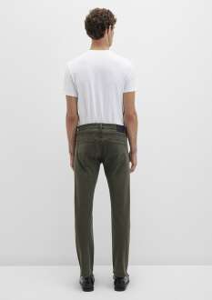 Mavi ake Mavi Black Koyu Yeşil Gabardin Erkek Pantolon 0042290685 - 5