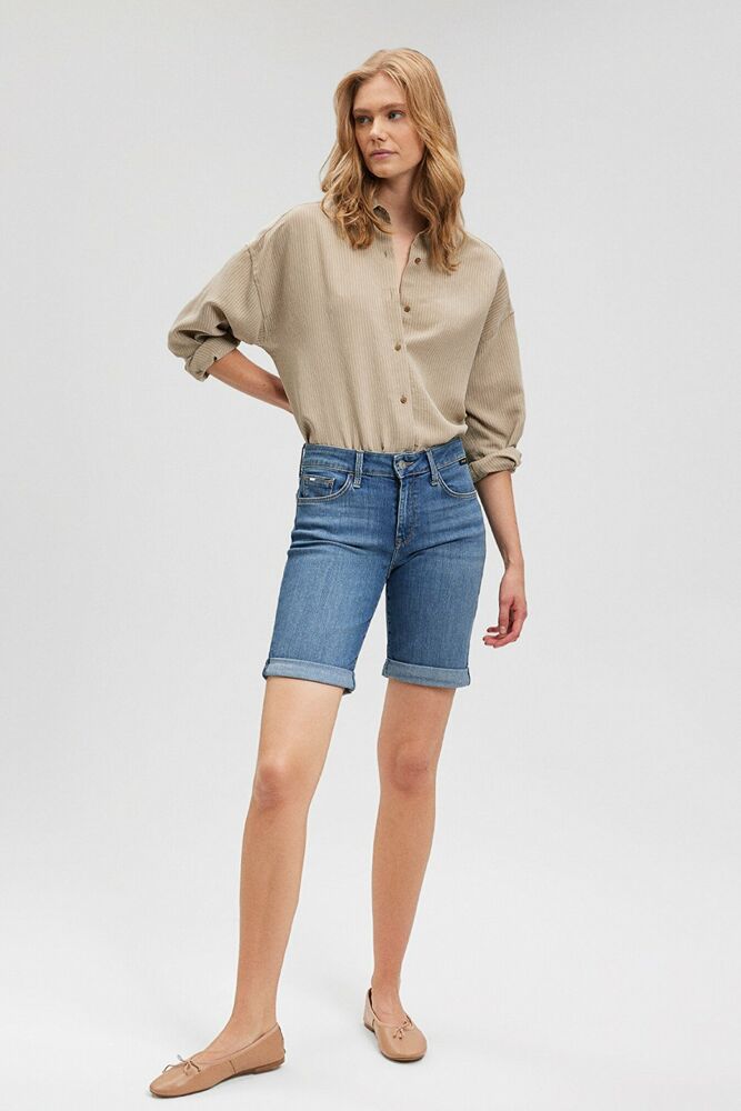 Mavi Alexıs Used Gold Kadın Jeans Şort 1441531330 - 2