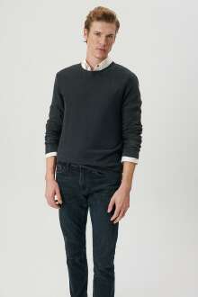 Mavi Antrasit Erkek Kazak 070803-34314 - Mavi (1)