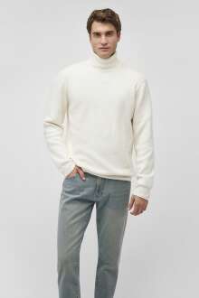 Mavi Bağazlı Erkek Kazak 0710196-80194 - Mavi (1)