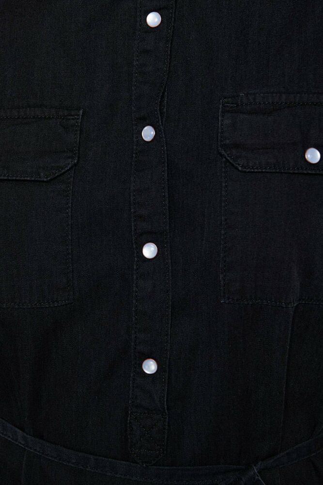 Mavi Barbara Black Used Gold Kadın Jean Elbise 130548-81268 - 5