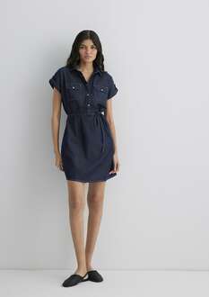 Mavi Barbara Summer Rinse Denim Elbise 130548-28636 - 2
