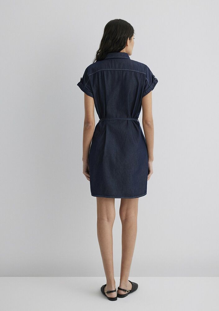 Mavi Barbara Summer Rinse Denim Elbise 130548-28636 - 4