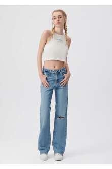 Mavi Barcelona Shaded College Kadın Jean Pantolon 101047-85269 - Mavi (1)