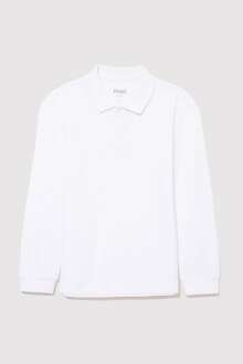 Mavi Basıc Polo Yaka Uzun Kollu Beyaz Çocuk Sweat 6610215-620 - Mavi (1)