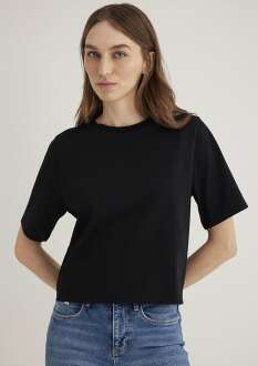 Mavi Basic Siyah Kadın Tişört 1613077-900 - Mavi (1)