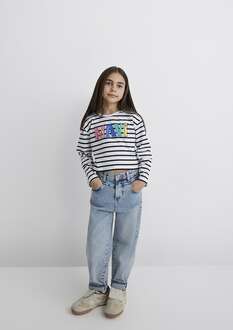 Mavi Baskılı Crop Logo Uk Çocuk Tişört 7610270-82374 - 1