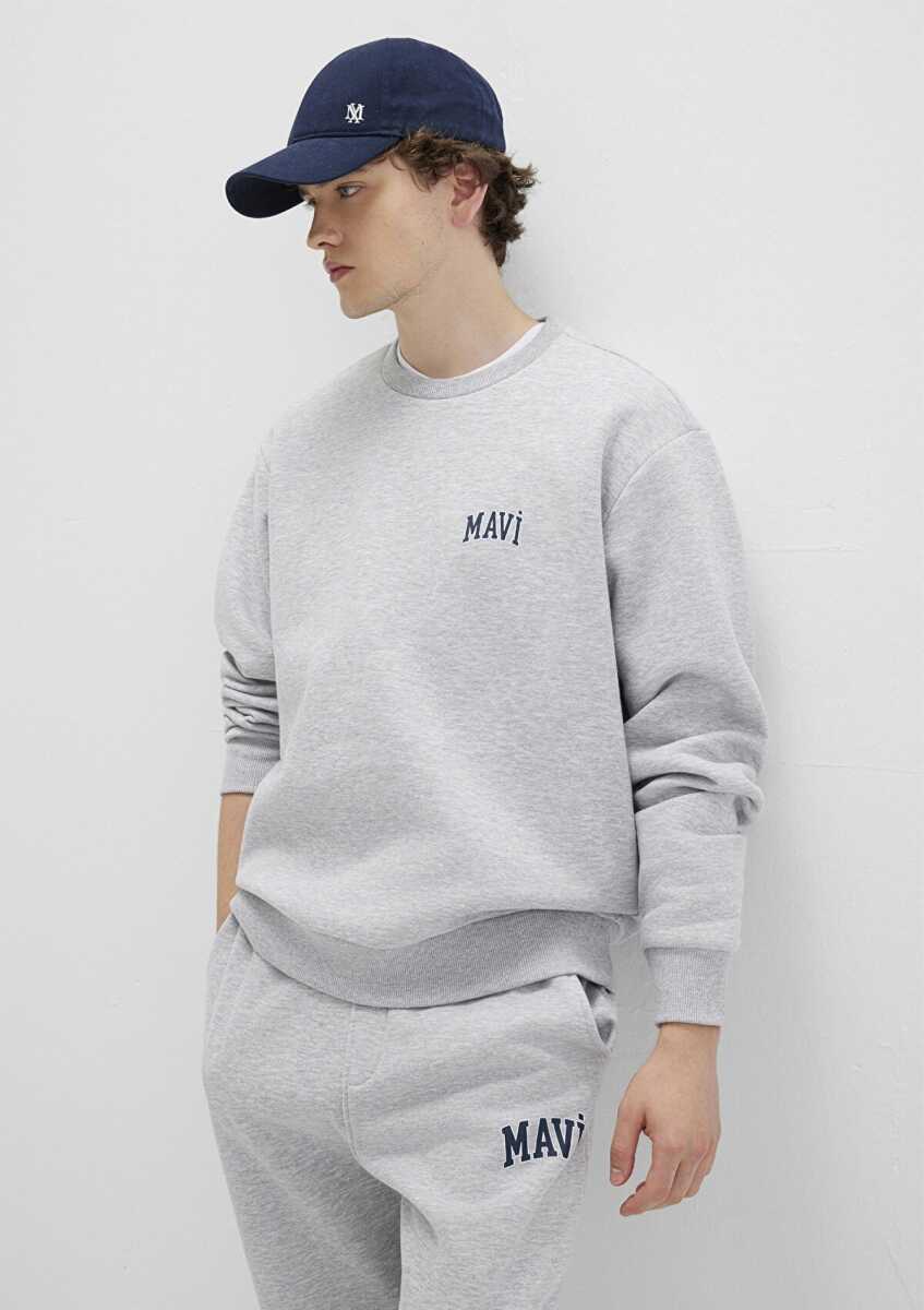 Mavi Baskılı Erkek Sweat 0611716-80018
