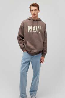 Mavi Baskılı Erkek Sweat 067149-87875 - Mavi (1)