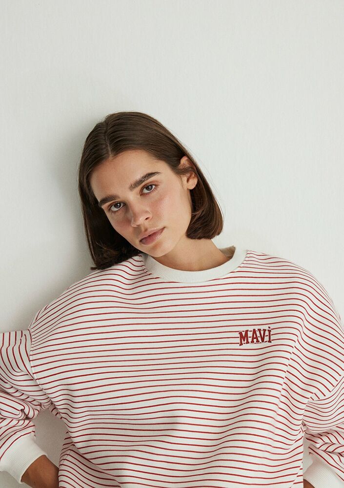 Mavi Baskılı Kadın Sweat 1S10100-86680 - 1