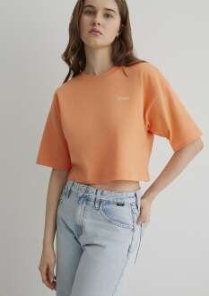 Mavi Baskılı Kadın Tişört 1613070-71410 - Mavi (1)