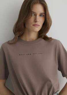 Mavi Baskılı Kadın Tişört 1613147-70383 - Mavi (1)