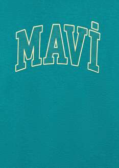 Mavi Baskılı Kapüşonlu Çocuk Sweat 6S10113-32449 - 4