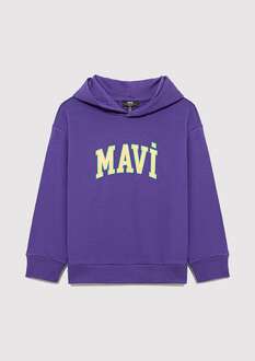 Mavi Baskılı Kapüşonlu Çocuk Sweat 6S10113-70692 - 1