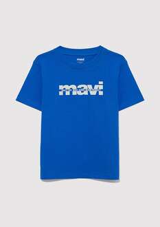 Mavi Baskılı Logo Koyu Göm Mavi Çocuk Tişört 6610286-82491 - 2