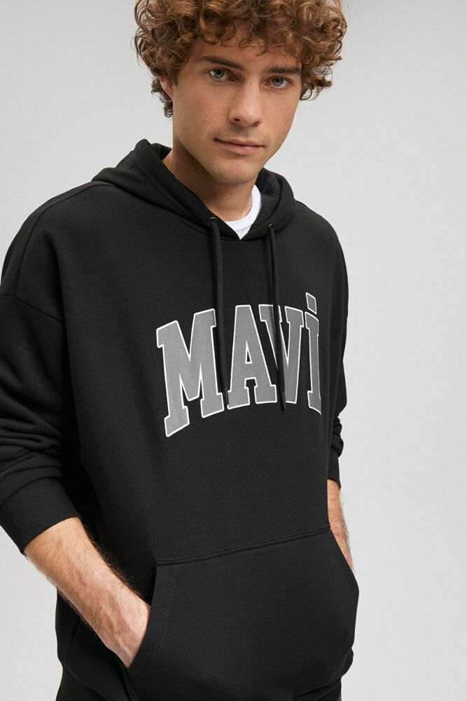 Mavi Baskılı Siyah Erkek Sweat 067149-902