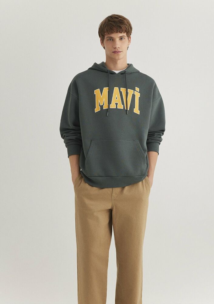 Mavi Baskılı Yeşil Erkek Sweat 067149-71598