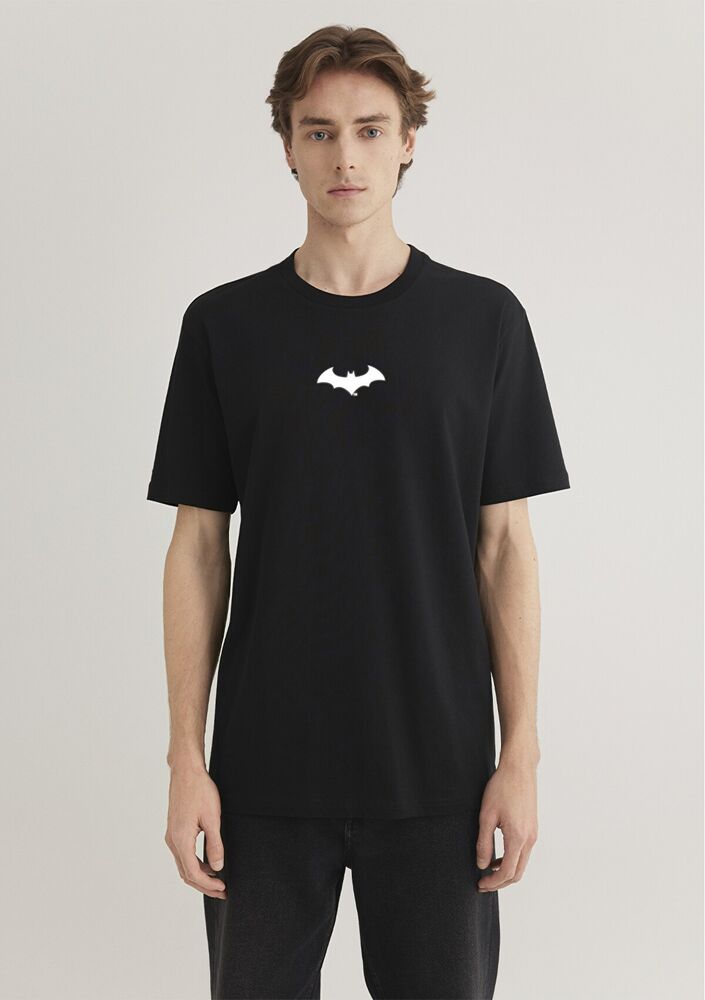Mavi Batman Feflektör Baskılı Erkek Tişört 066878-900 - 4