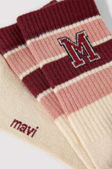 Mavi Bej Kadın Soket Çorap 1912828-32324 - Mavi (1)