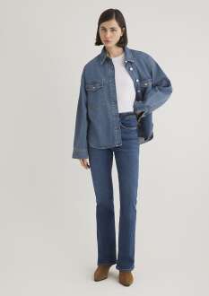 Mavi Bekka Mid Classic Denim Kadın Jean Gömlek 1211000-89250 - Mavi (1)