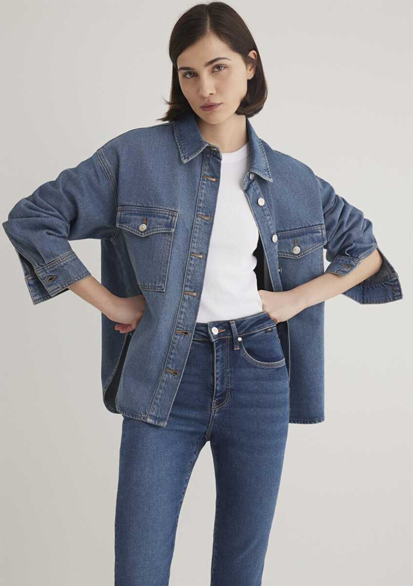 Mavi Bekka Mid Classic Denim Kadın Jean Gömlek 1211000-89250