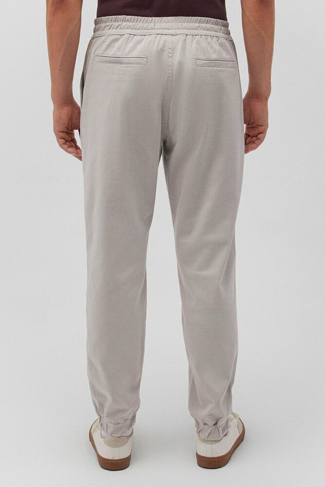 Mavi Beli Lastikli Açık Gri Erkek Pantolon 000169-70074 - 4