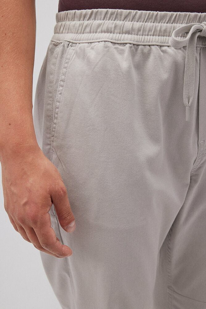 Mavi Beli Lastikli Açık Gri Erkek Pantolon 000169-70074 - 5