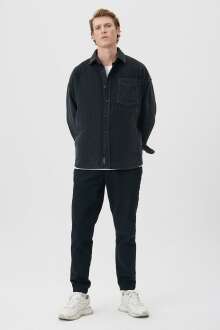 Mavi Beli Lastikli Siyah Erkek Pantolon 0010078-80022 - Mavi (1)