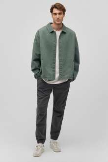 Mavi Beli Lastikli Yosun Yeşili Erkek Pantolon 000169-71598 - Mavi (1)