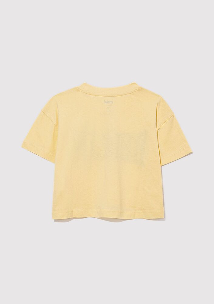 Mavi Berlin Baskılı Crop Çocuk Tişört 7610269-89145 - 4