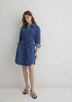 Mavi Bertına Mid Blue Classic Denim Kadın Jean Elbise 1310618-89426 - 3