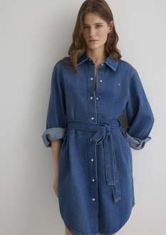 Mavi Bertına Mid Blue Classic Denim Kadın Jean Elbise 1310618-89426 - Mavi (1)