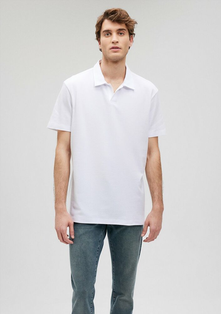Mavi Beyaz Erkek Polo Tşört 0611904-620 - 1