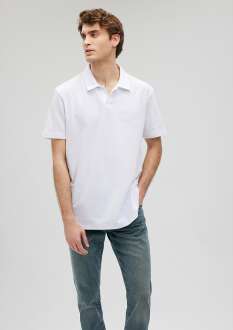 Mavi Beyaz Erkek Polo Tşört 0611904-620 - 2
