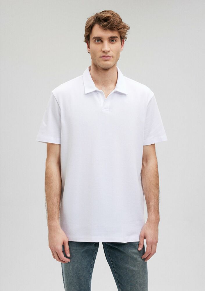 Mavi Beyaz Erkek Polo Tşört 0611904-620 - 3