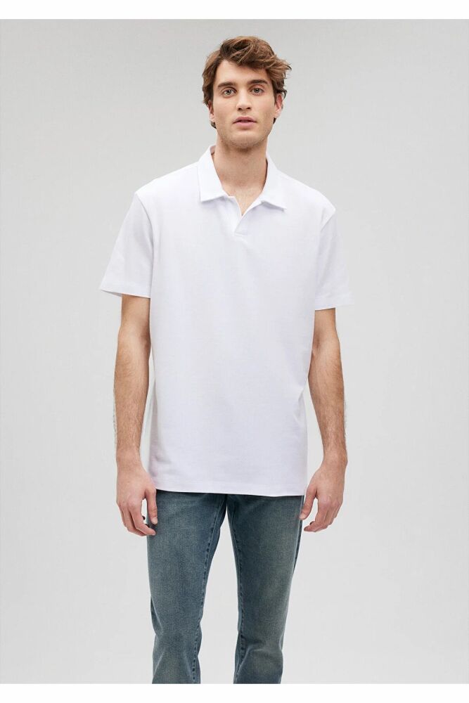 Mavi Beyaz Erkek Polo Tşört 0611904-620