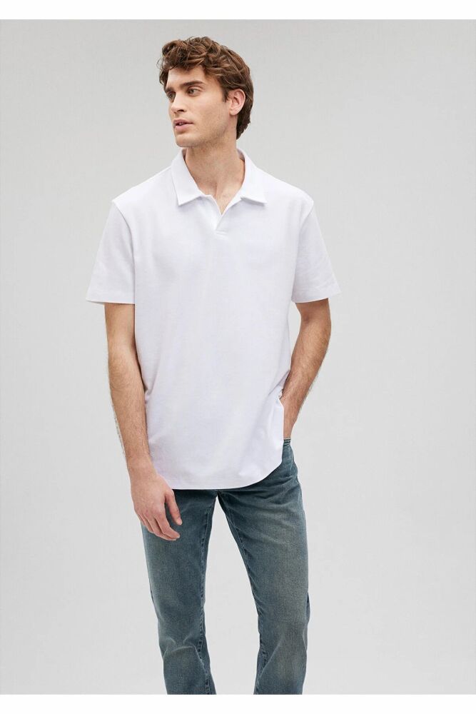Mavi Beyaz Erkek Polo Tşört 0611904-620 (1)