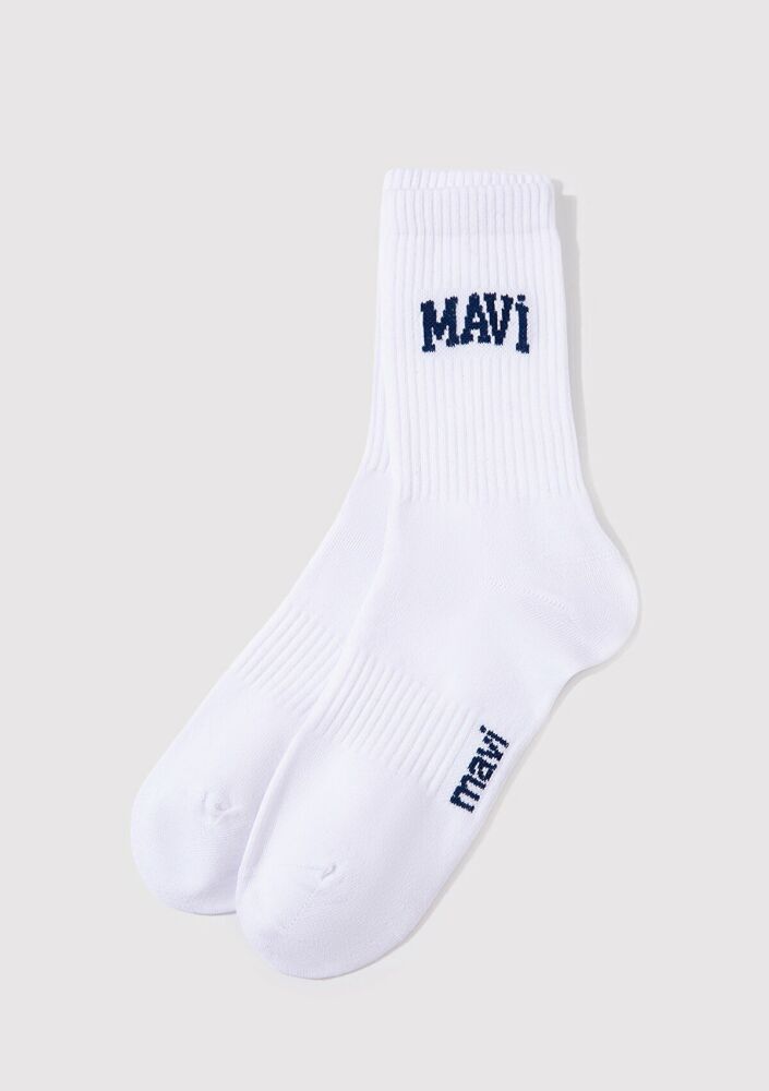 Mavi Beyaz Erkek Soket Çorap 0911160-28613