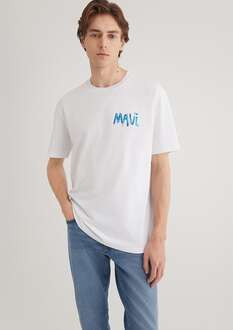 Mavi Beyaz Erkek Tişört 0612468-620 - 3