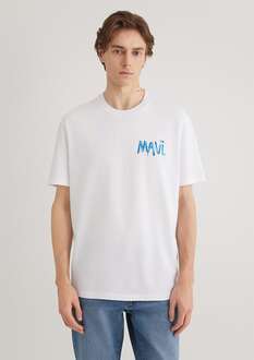 Mavi Beyaz Erkek Tişört 0612468-620 - 4