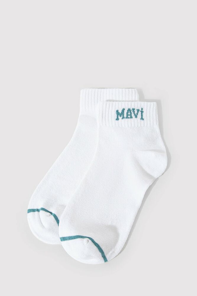Mavi Beyaz Kadın Patik Çorap 1912785-20843 - 1