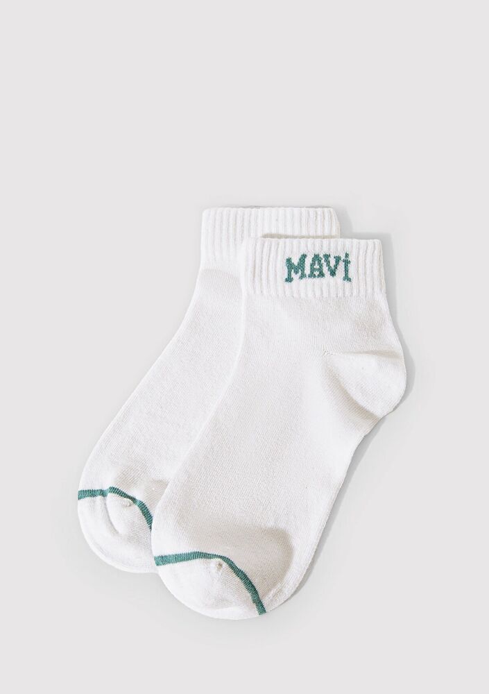 Mavi Beyaz Kadın Patik Çorap 1912785-20843