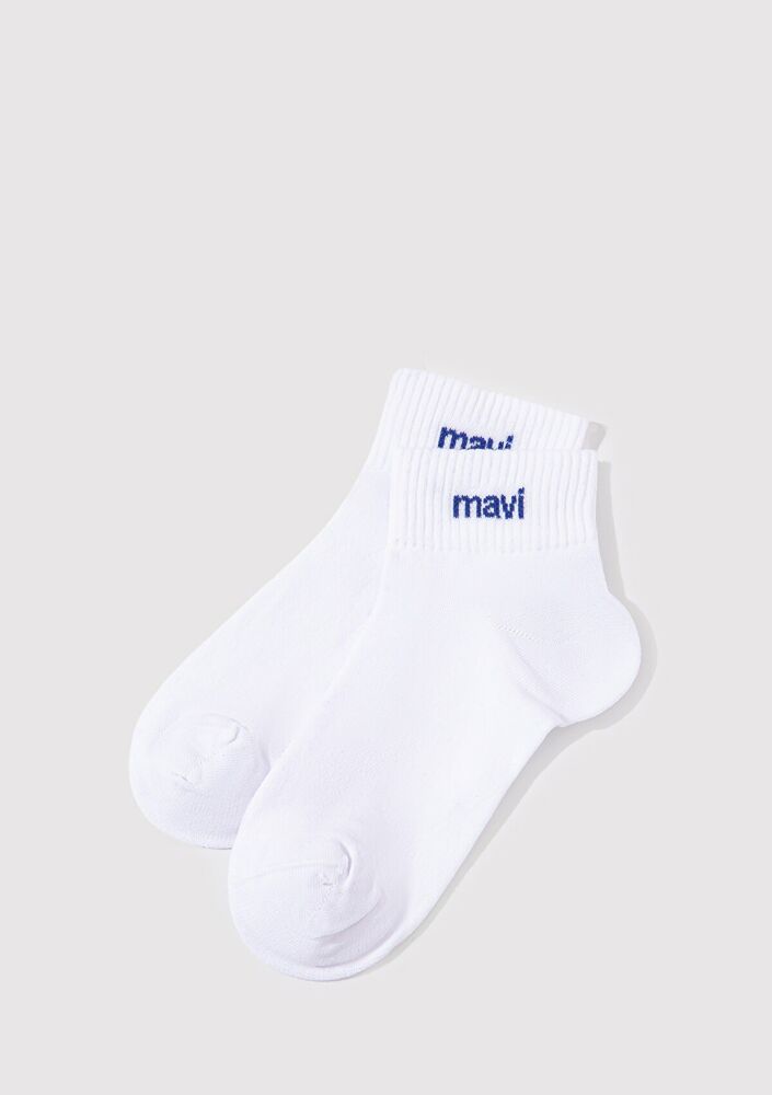 Mavi Beyaz Kadın Soket Çorap 1910331-620
