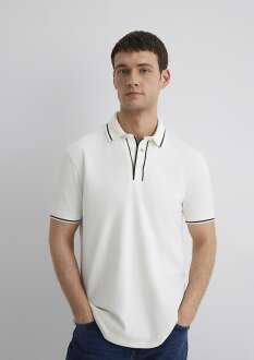 Mavi Beyaz Polo Erkek Tişört 0612648-70057 - 1