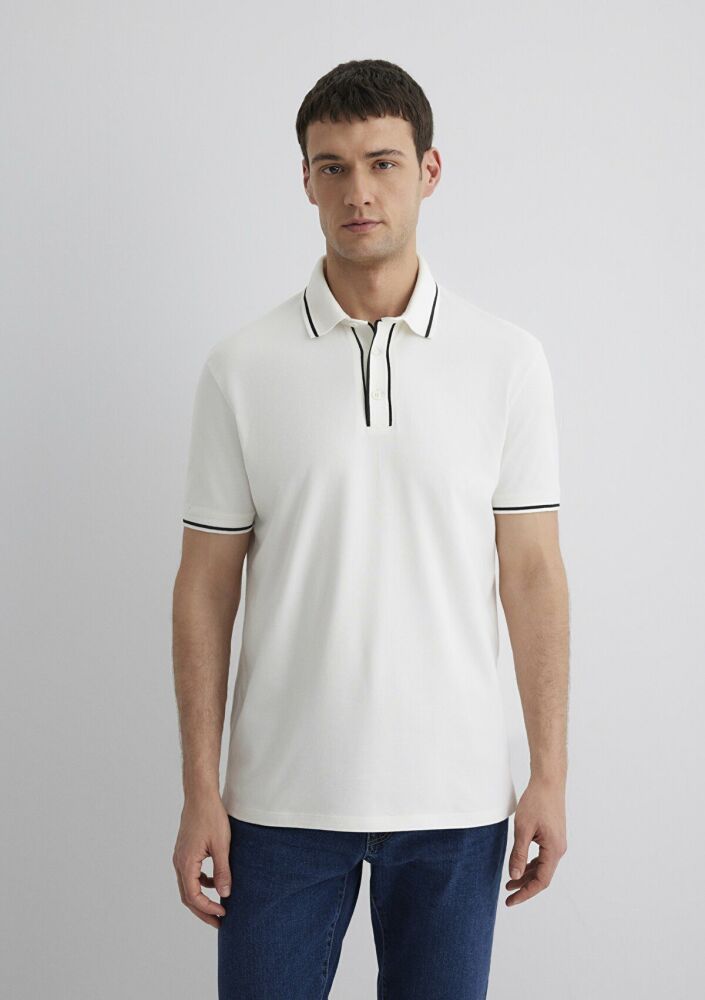 Mavi Beyaz Polo Erkek Tişört 0612648-70057 - 5