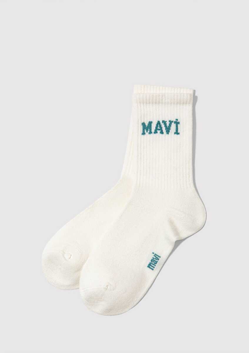 Mavi Beyaz Soket Kadın Çorap 1912726-21649
