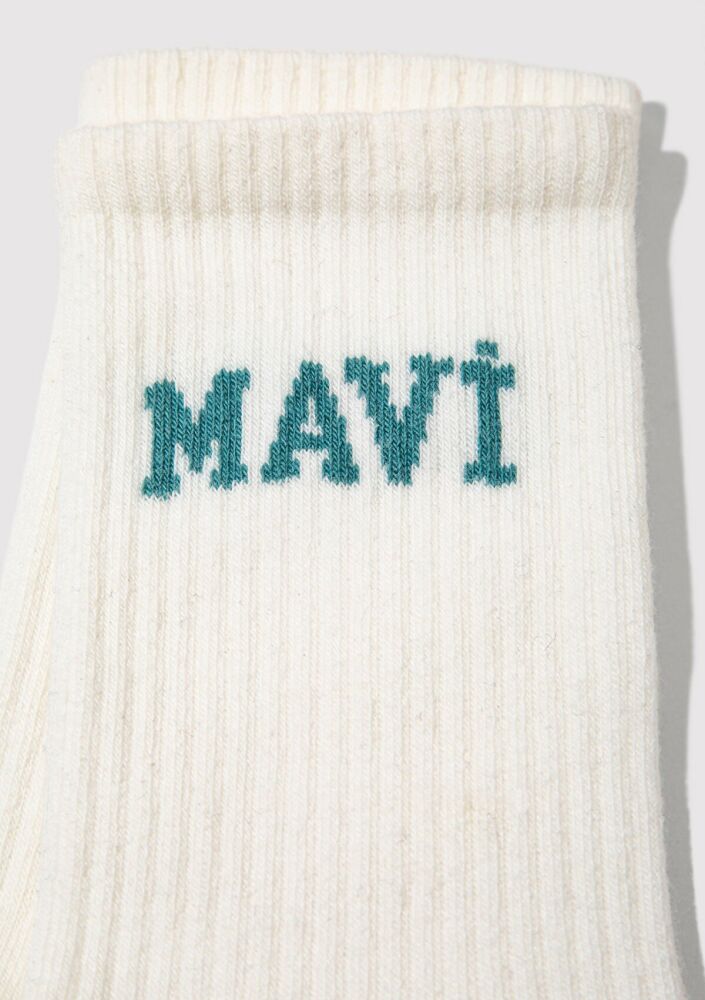 Mavi Beyaz Soket Kadın Çorap 1912726-21649 (1)