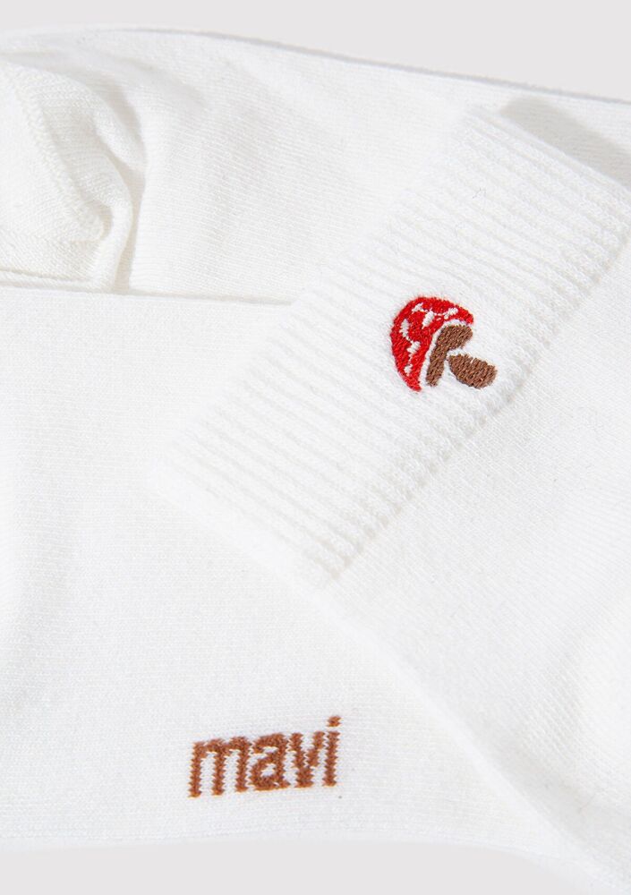 Mavi Beyaz Soket Kadın Çorap 1912755-620 (1)